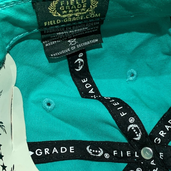 No F*CKS Given Logo By Field Grade Strapback Cap - Picture 7 of 8